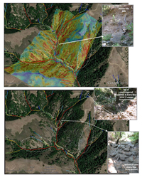 Field verification of erosion and debris flow predictions for Stonybrook Creek watershed
